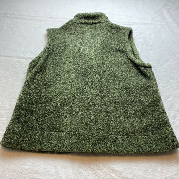 Woolrich Light Olive Heather Toggle Button Vest Size Large - Picture 2 of 11